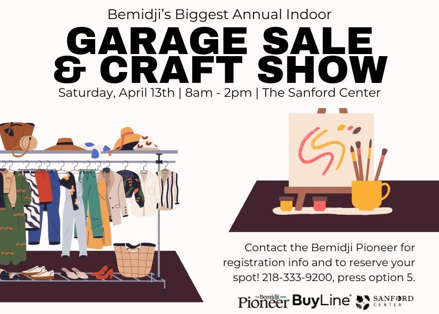More Info for Bemidji's Biggest Annual Indoor Garage Sale & Craft Show